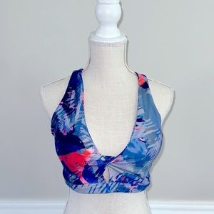 Keyhole Padded push-up Sports Bra size Large